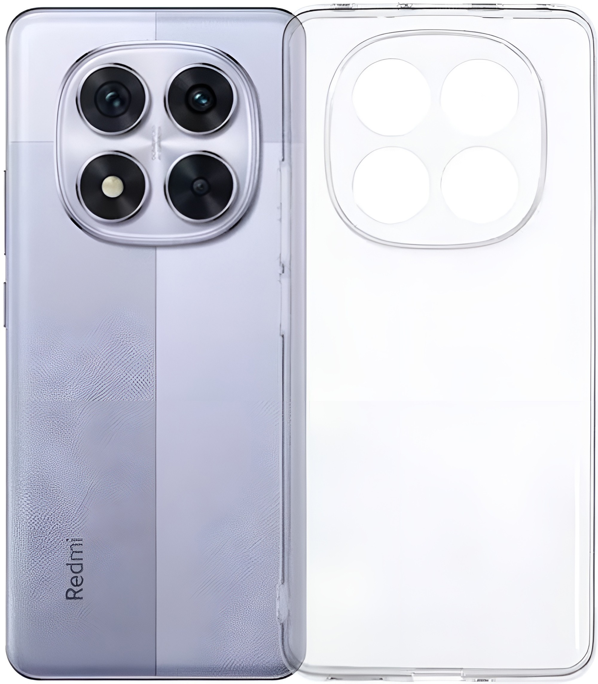 Techsuit Xiaomi Redmi Note 14 Pro 4G Clear Silicone Θήκη Σιλικόνης TPU - Διάφανη