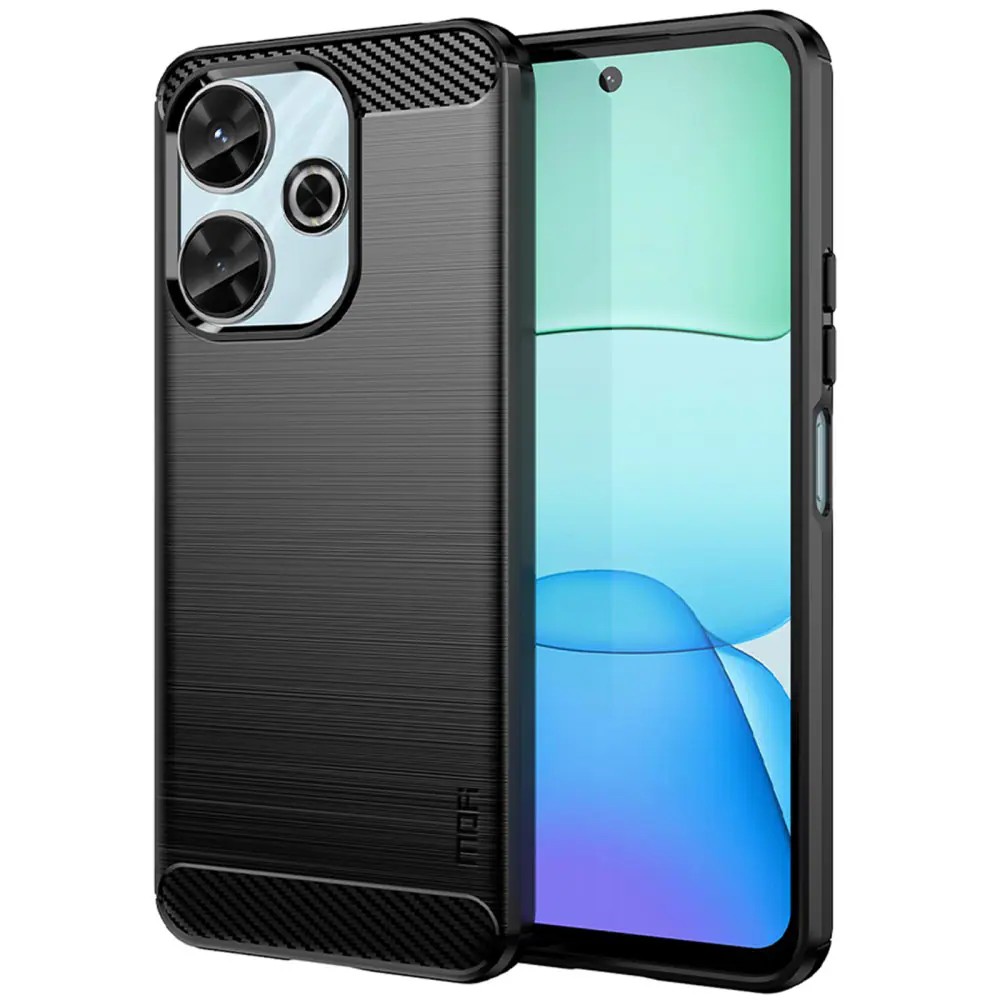 Techsuit Xiaomi Redmi 13 Carbon Silicone Θήκη Σιλικόνης - Black