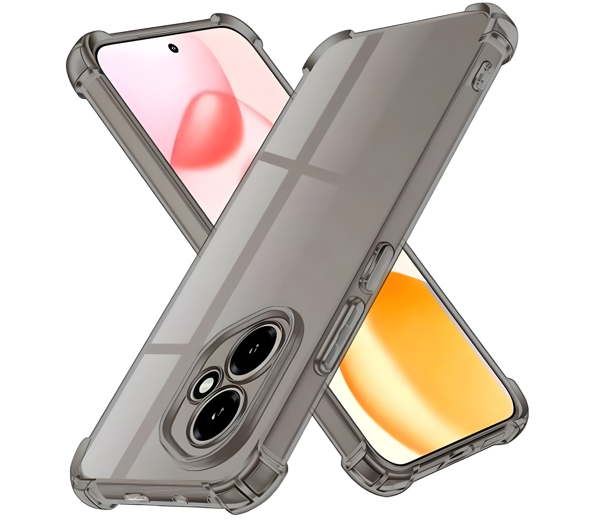 Techsuit Xiaomi Poco M7 Pro Shockproof Clear Θήκη Σιλικόνης TPU - Smoke Black