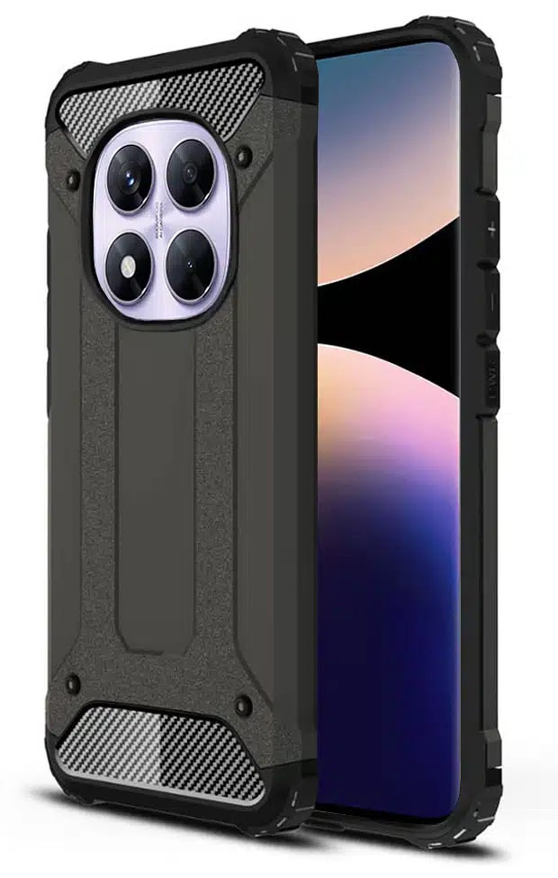 Techsuit Xiaomi Redmi 14C 4G / Poco C75 Hybrid Armor Θήκη Σκληρή - Black