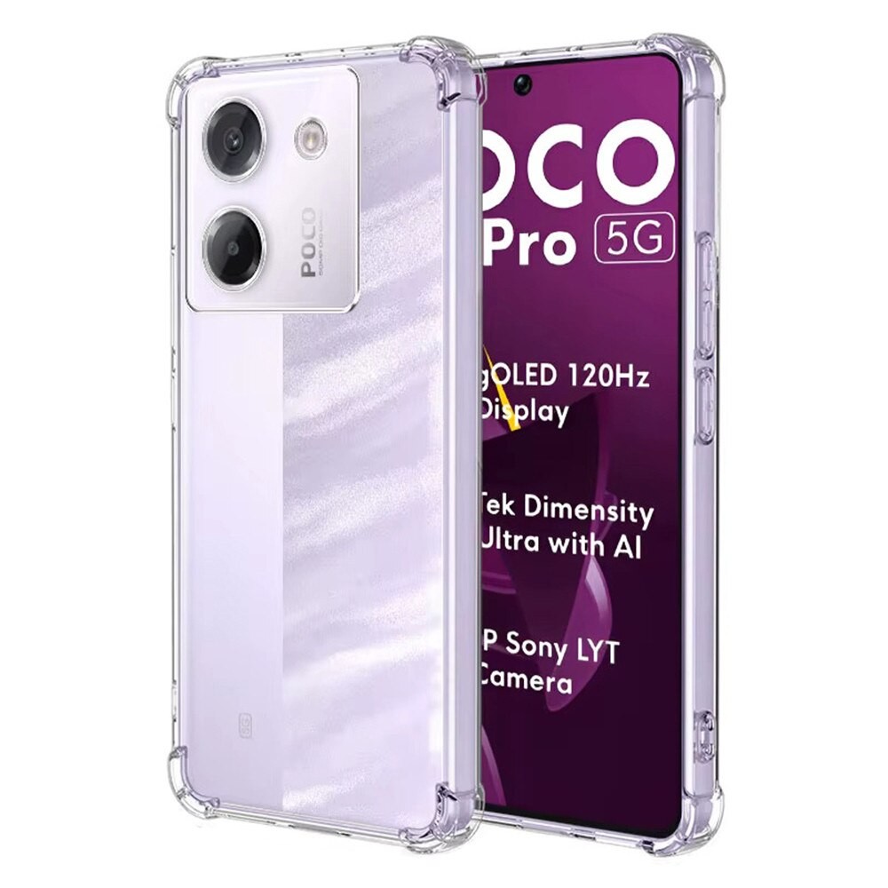 Techsuit Xiaomi Redmi Poco M7 Pro Shockproof Clear Silicone Θήκη Σιλικόνης - Διάφανη