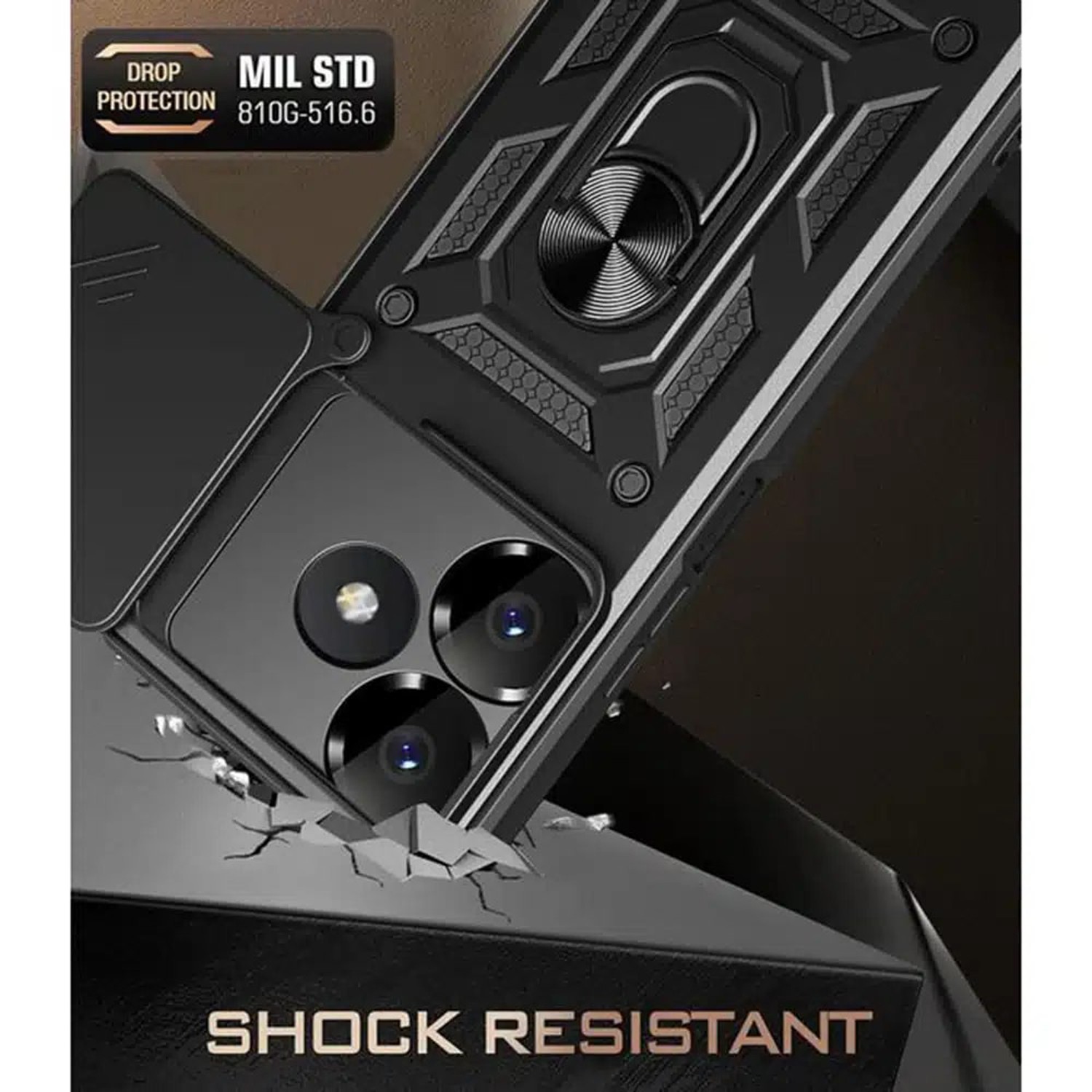 Techsuit Xiaomi Redmi 13 / Poco M6 4G CamShield Series Θήκη Σκληρή - Black