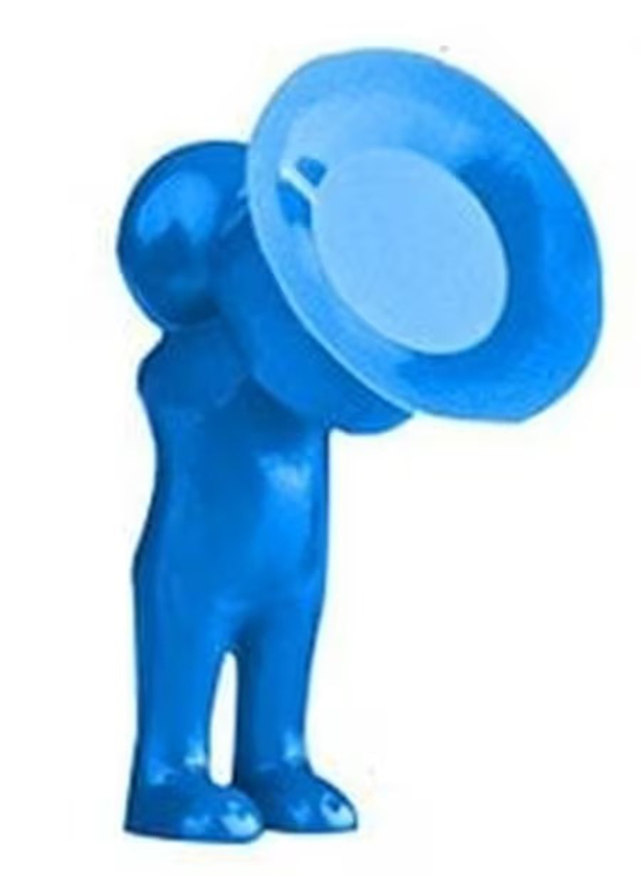 Phone Holder 3D Άνθρωπος Στήριγμα Μπλε