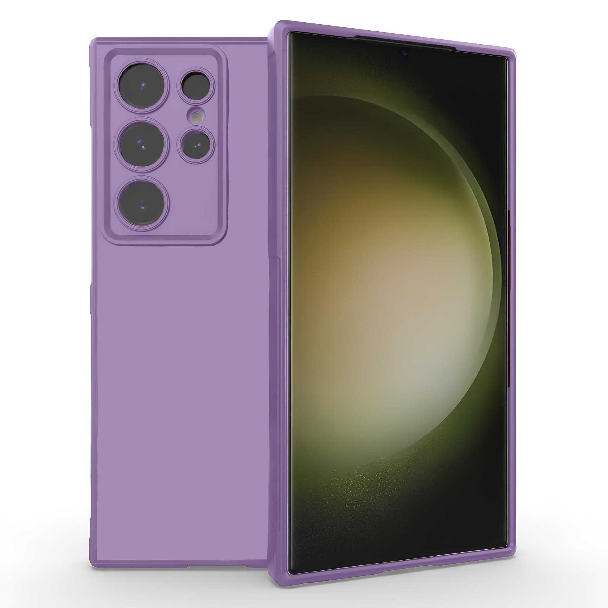 Forcell Samsung Galaxy S25 Ultra 5G Soft Touch Θήκη Σιλικόνης - Purple