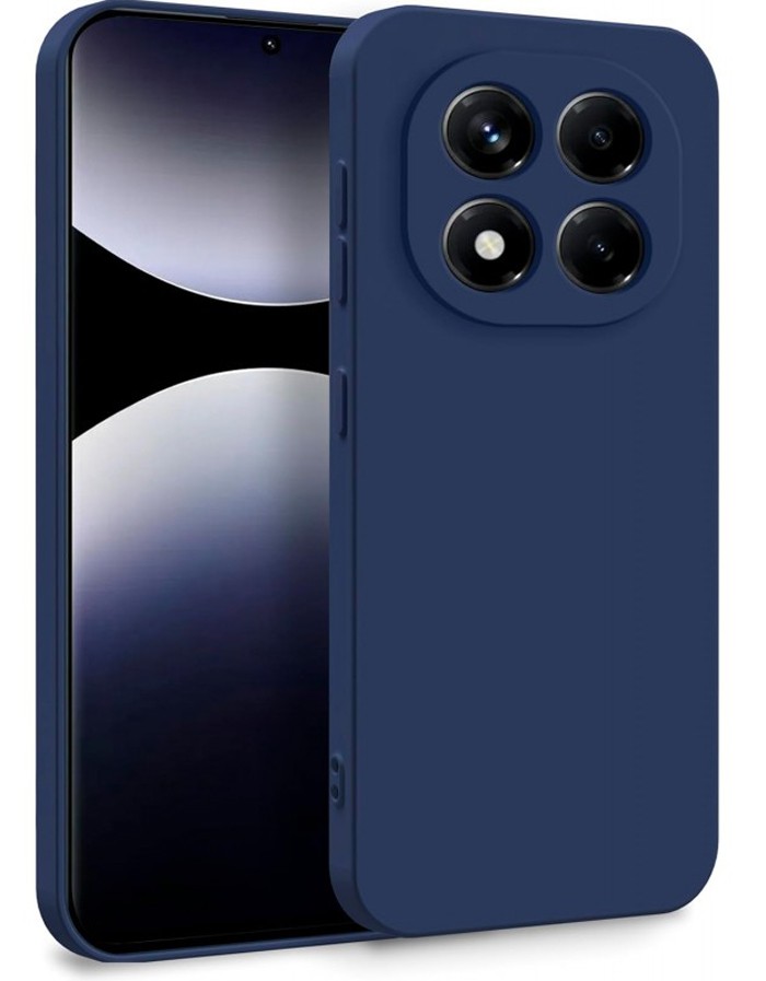 Forcell Xiaomi Redmi Note 14 Pro 5G Soft Touch Θήκη Σιλικόνης - Navy Blue