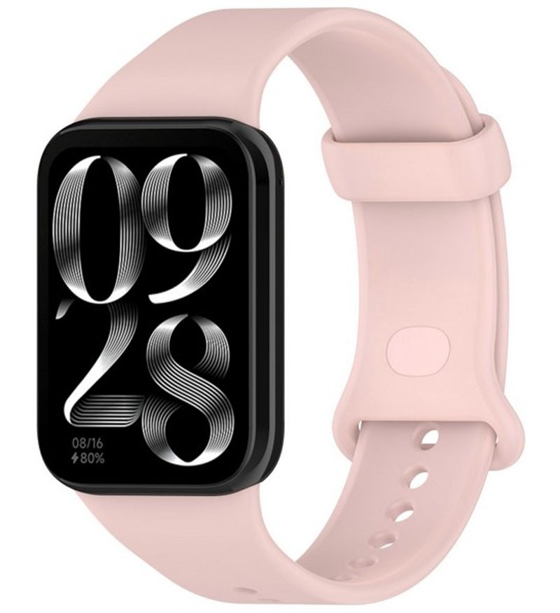 Λουράκι Xiaomi Smart Band 9 Pro / 8 Pro - Redmi Watch 4 / 5 Silicone Solid Color - Pink