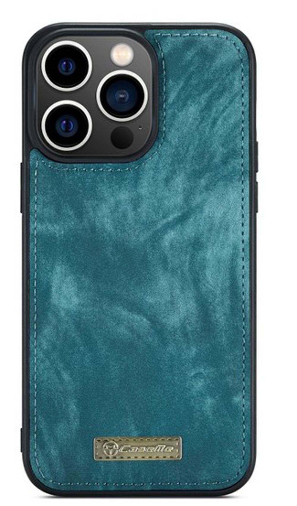 CaseMe 008 iPhone 15 Pro Max Θήκη Πορτοφόλι με Αποσπώμενη Θήκη Σιλικόνης - Blue