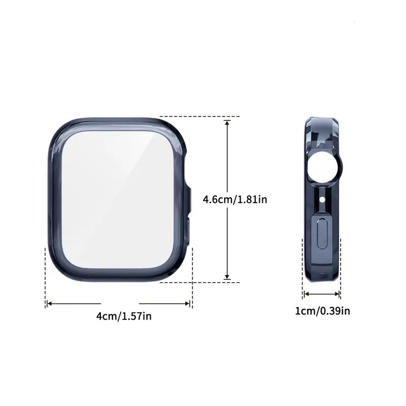 Huawei Watch Fit 4 Pro Screen Protector + Electroplated TPU Soft Case Silver