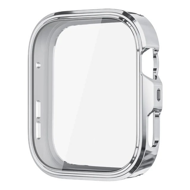 Huawei Watch Fit 4 Pro Screen Protector + Electroplated TPU Soft Case Silver