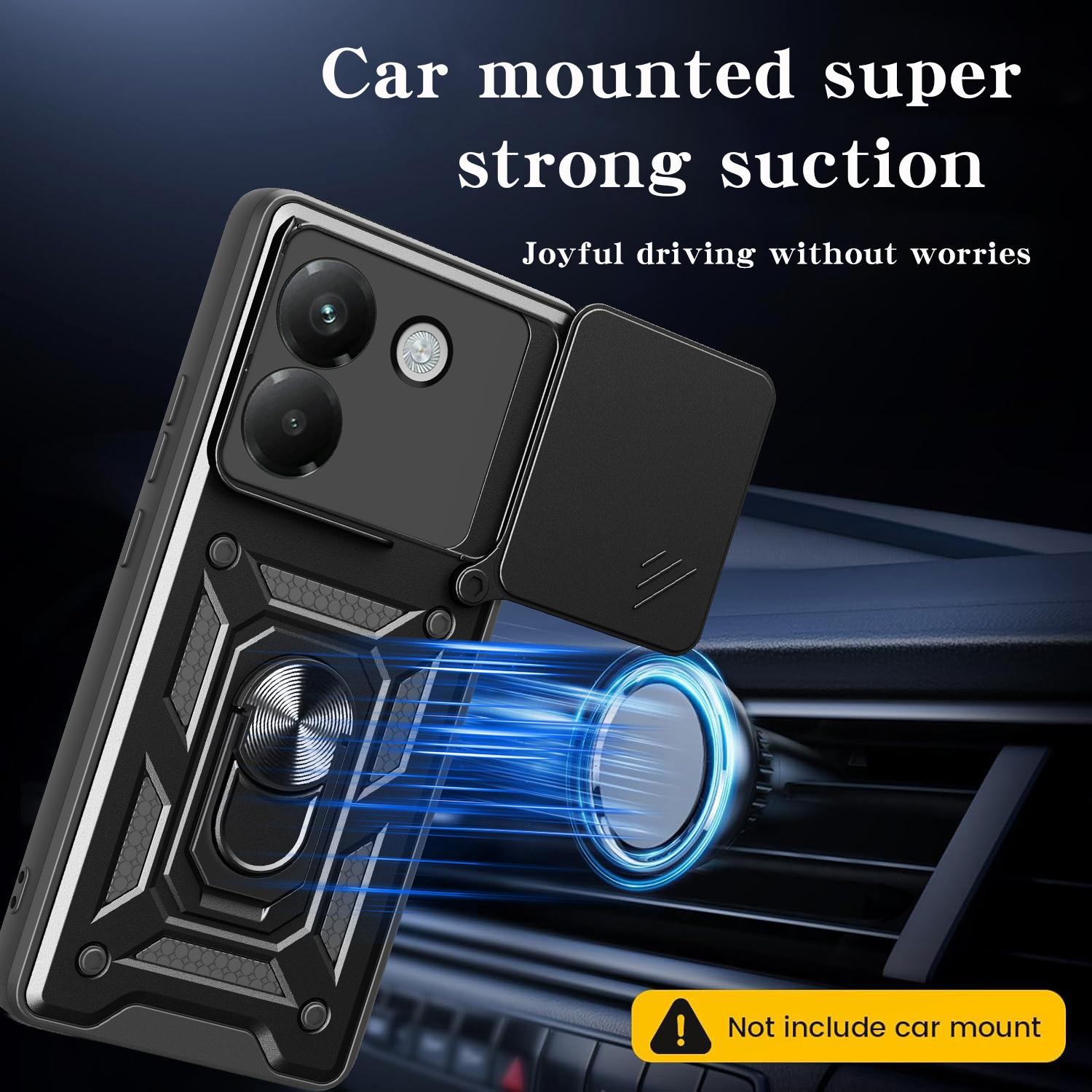 Forcell Xiaomi Poco M7 Pro 5G Camshield Protect Θήκη Σκληρή - Red