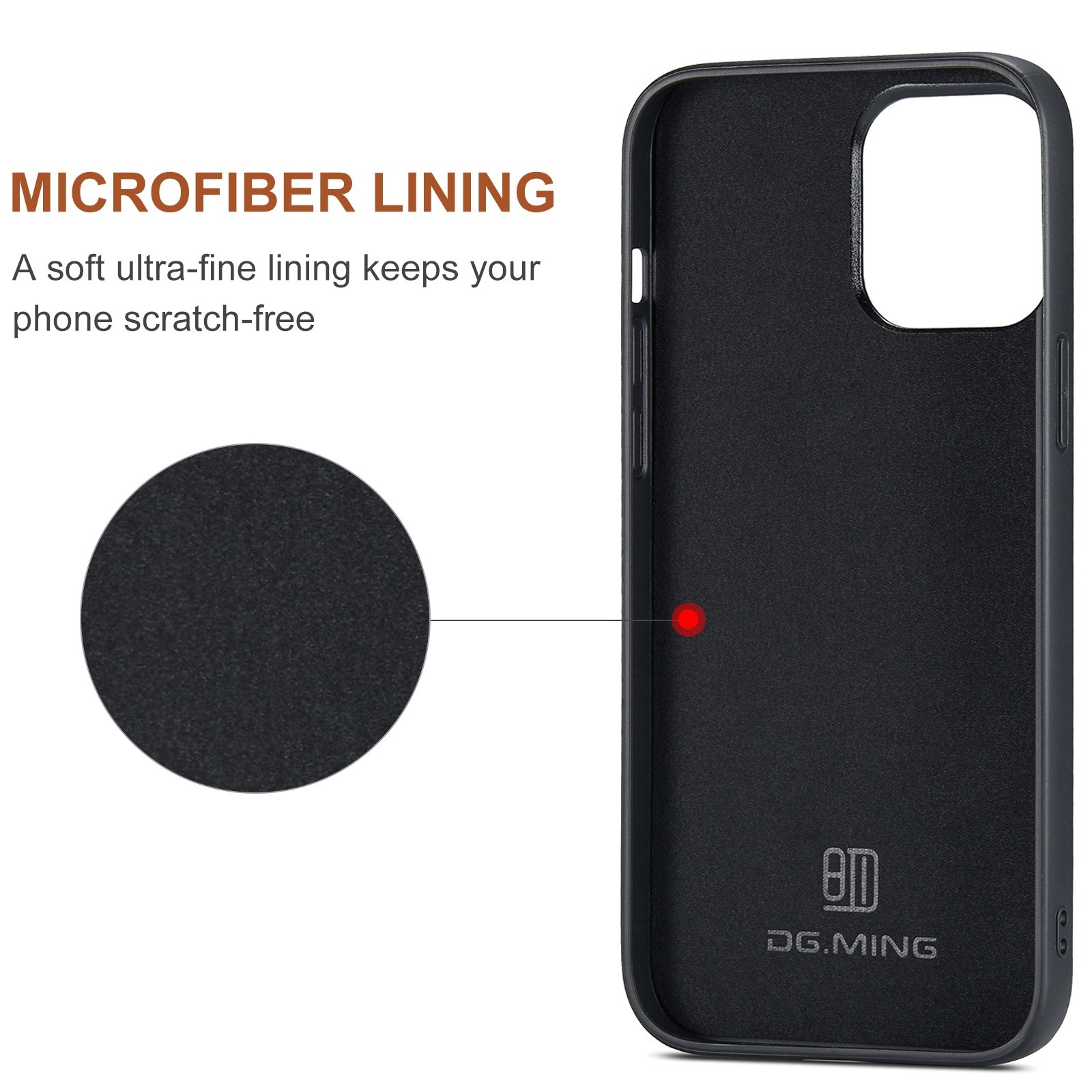 DG.MING M2 Series iPhone 15 Pro 3-Fold Wallet Card Θήκη Δερματίνης - Brown