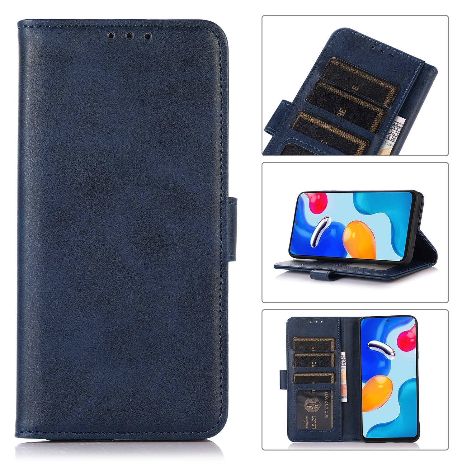 Tel1 iPhone 16 Magnetic Book Θήκη Βιβλίο - Dark Blue