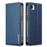 LC.IMEEKE iPhone 16e Flip Vintage Θήκη Βιβλίο - Blue