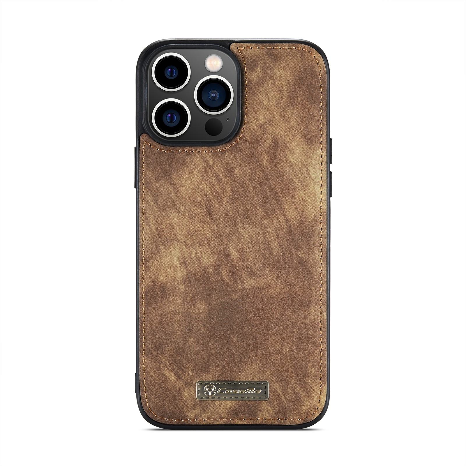 CaseMe 008 iPhone 15 Pro Max Θήκη Πορτοφόλι με Αποσπώμενη Θήκη Σιλικόνης - Brown