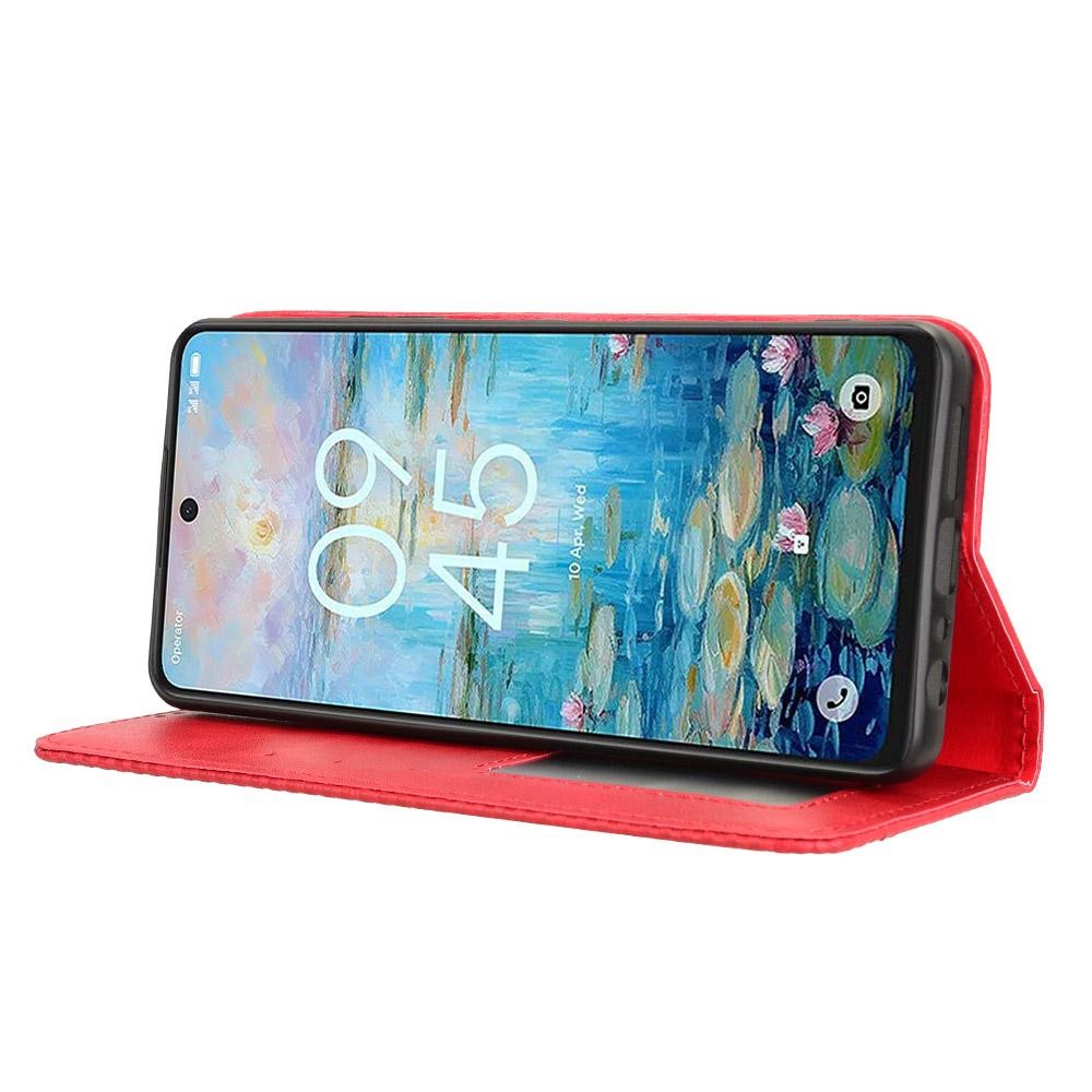 Tel1 TCL 50 NXTpaper 5G/ 50 Pro NXTpaper 5G Cubic Magnet Θήκη Βιβλίο - Red