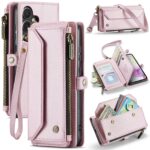 CaseMe 008 Samsung Galaxy A35 Θήκη Πορτοφόλι με Αποσπώμενη Θήκη Σιλικόνης - Pink