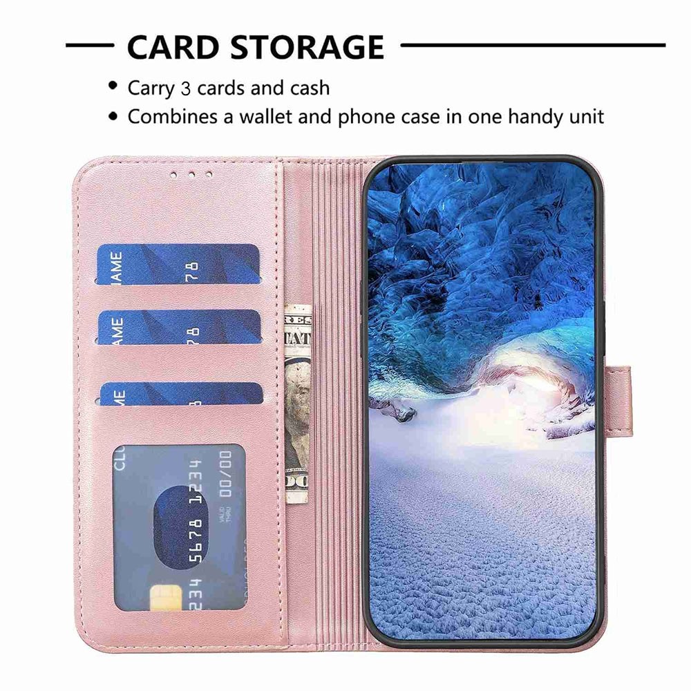 Tel1 Samsung A35 5G Flowers Book Θήκη Βιβλίο - Pink
