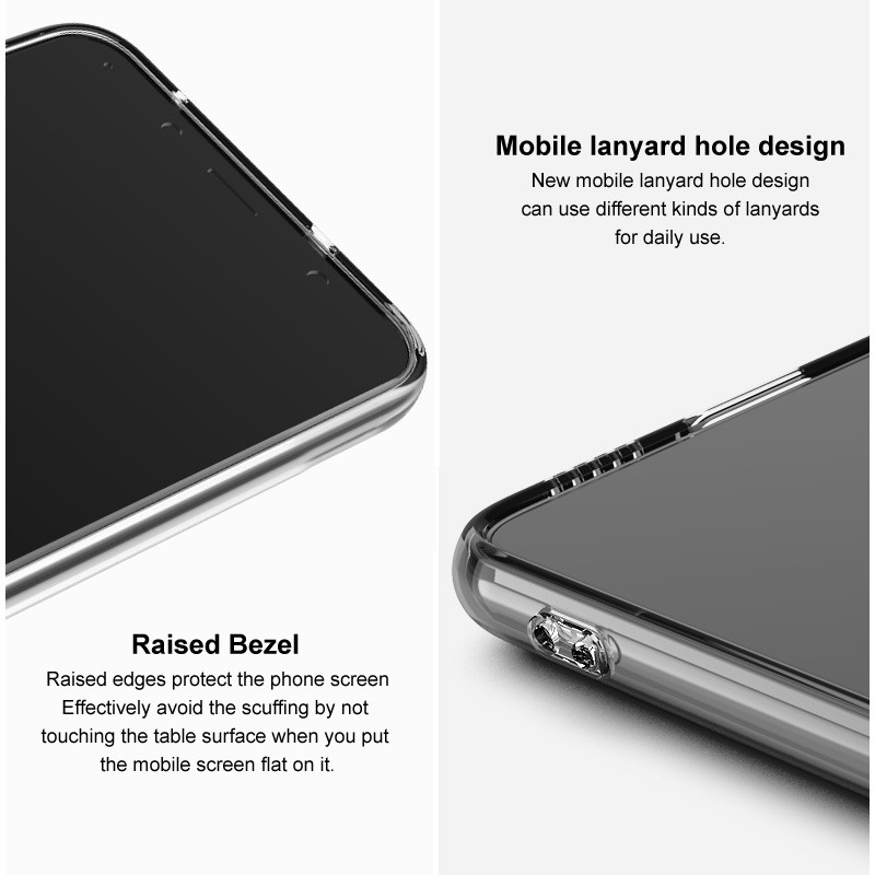 IMAK Xiaomi Redmi Poco M7 Pro Shockproof Clear Silicone Θήκη Σιλικόνης - Διάφανη