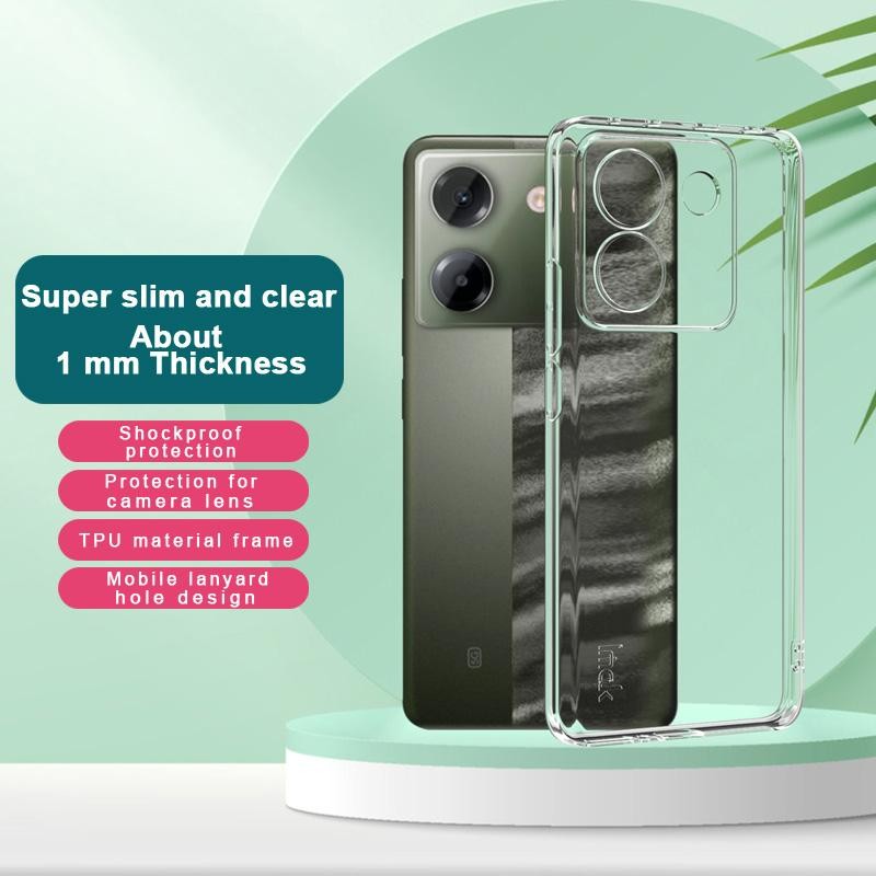IMAK Xiaomi Redmi Poco M7 Pro Shockproof Clear Silicone Θήκη Σιλικόνης - Διάφανη
