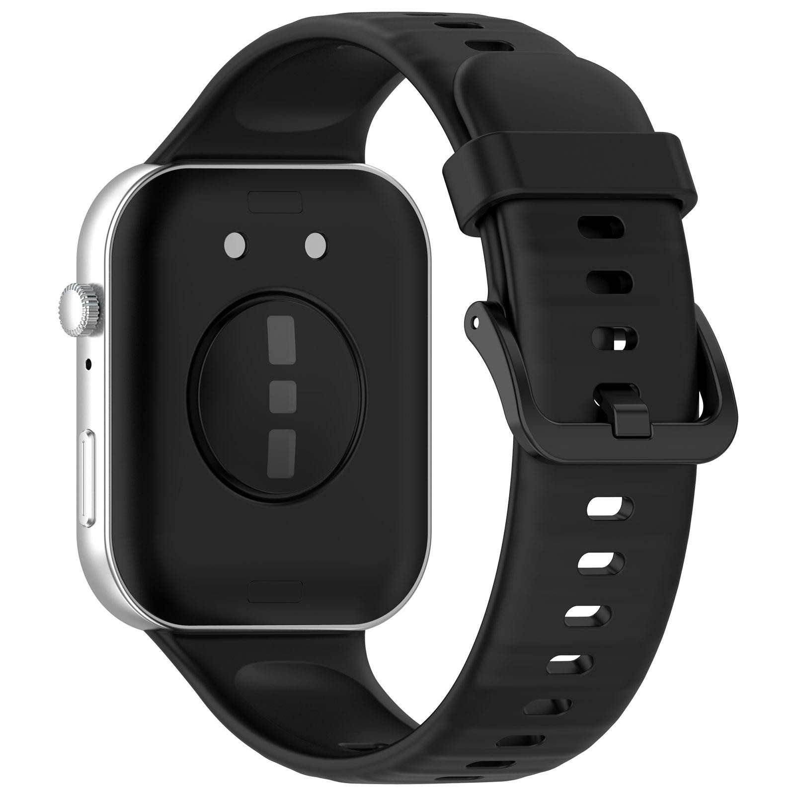 Λουράκι Huawei Watch Fit 3 / 4 / 4 Pro Silicone Solid Color - Black