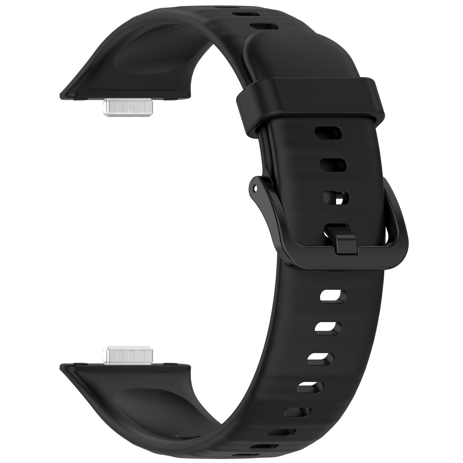 Λουράκι Huawei Watch Fit 3 / 4 / 4 Pro Silicone Solid Color - Black