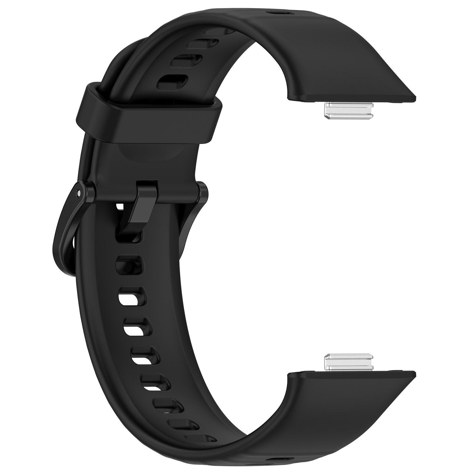 Λουράκι Huawei Watch Fit 3 / 4 / 4 Pro Silicone Solid Color - Black