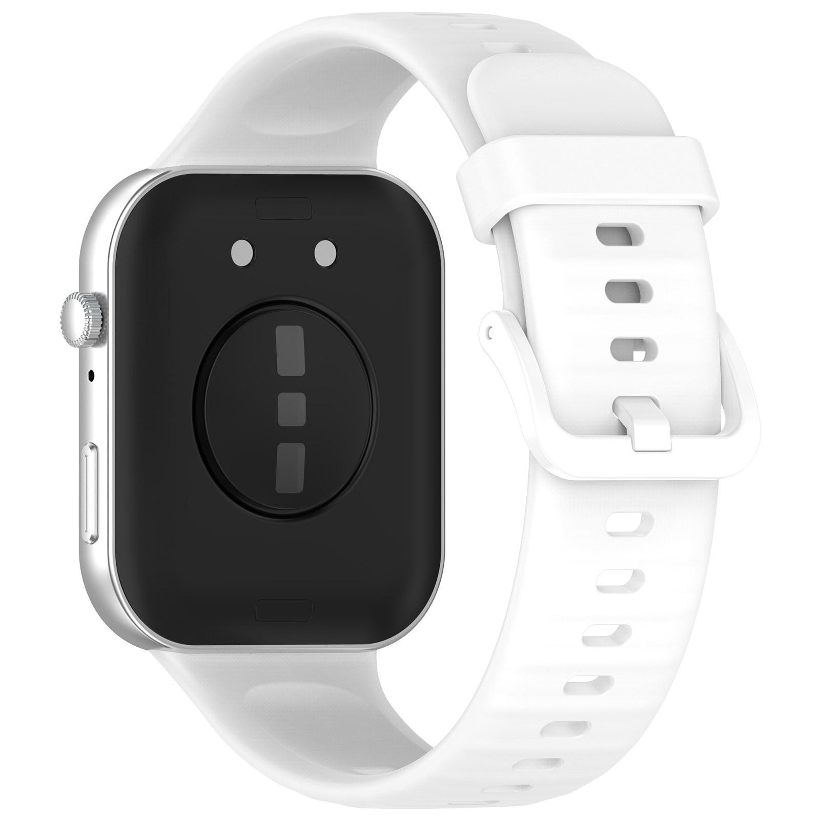 Λουράκι Huawei Watch Fit 3 / 4 / 4 Pro Silicone Solid Color - White