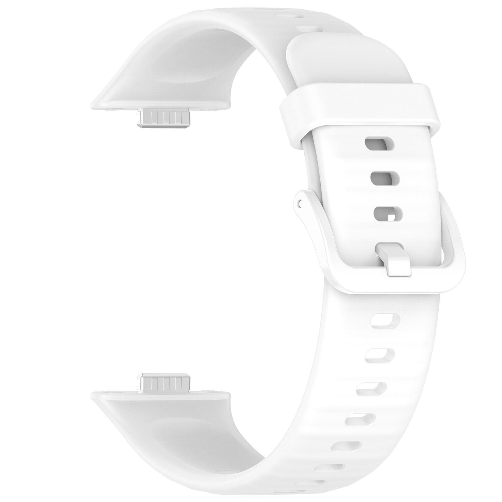 Λουράκι Huawei Watch Fit 3 / 4 / 4 Pro Silicone Solid Color - White