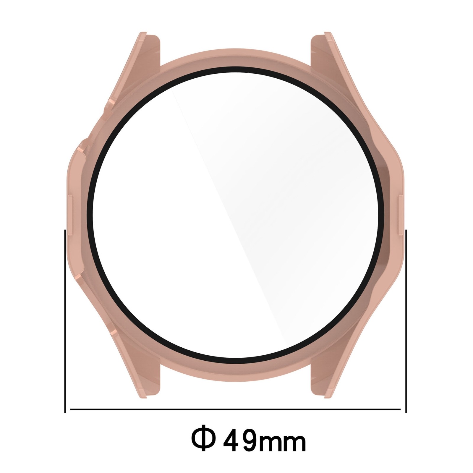 Huawei GT 4 46mm Screen Protector Θήκη με Τζαμάκι Προστασίας Pink