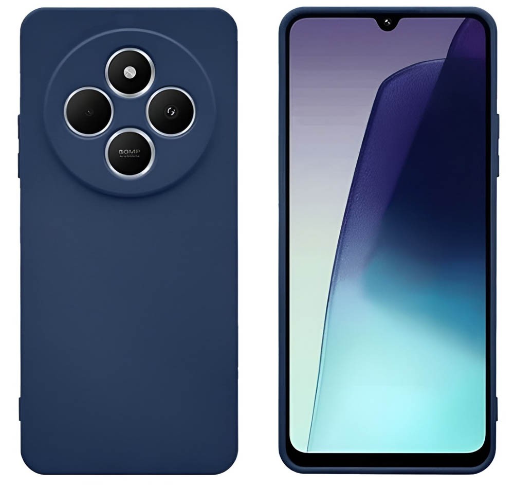 Forcell Xiaomi Redmi 14C / Poco C75 Soft Touch Θήκη Σιλικόνης - Dark Blue