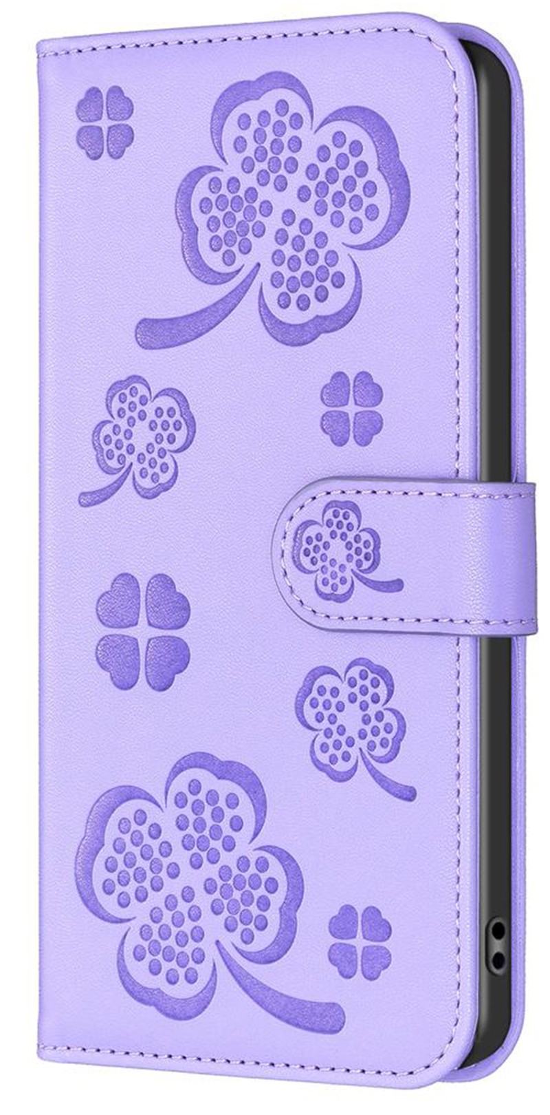 Tel Samsung Galaxy A35 5G Flowers Θήκη Βιβλίο - Purple