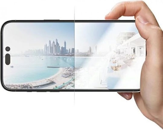iPhone 14 Pro Max Προστασία Οθόνης με Μαύρο Περίγραμμα Panzer Glass™ Anti - reflective Full Face Tempered Glass