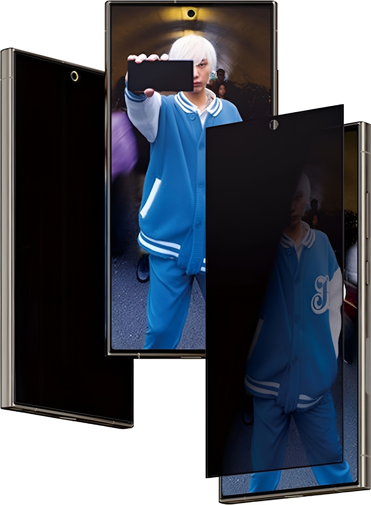 Samsung Galaxy S24 Ultra 5G Προστασία Οθόνης Φιμέ Panzer Glass™ Privacy Full Glue Tempered Glass