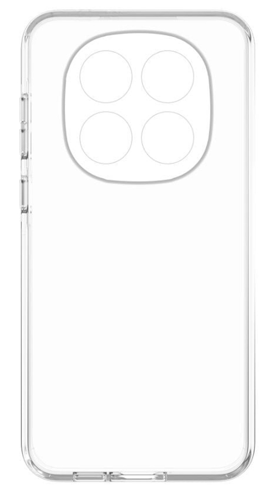 Forcell Xiaomi Redmi Note 14 Pro 5G Θήκη Σιλικόνης TPU - Διάφανη