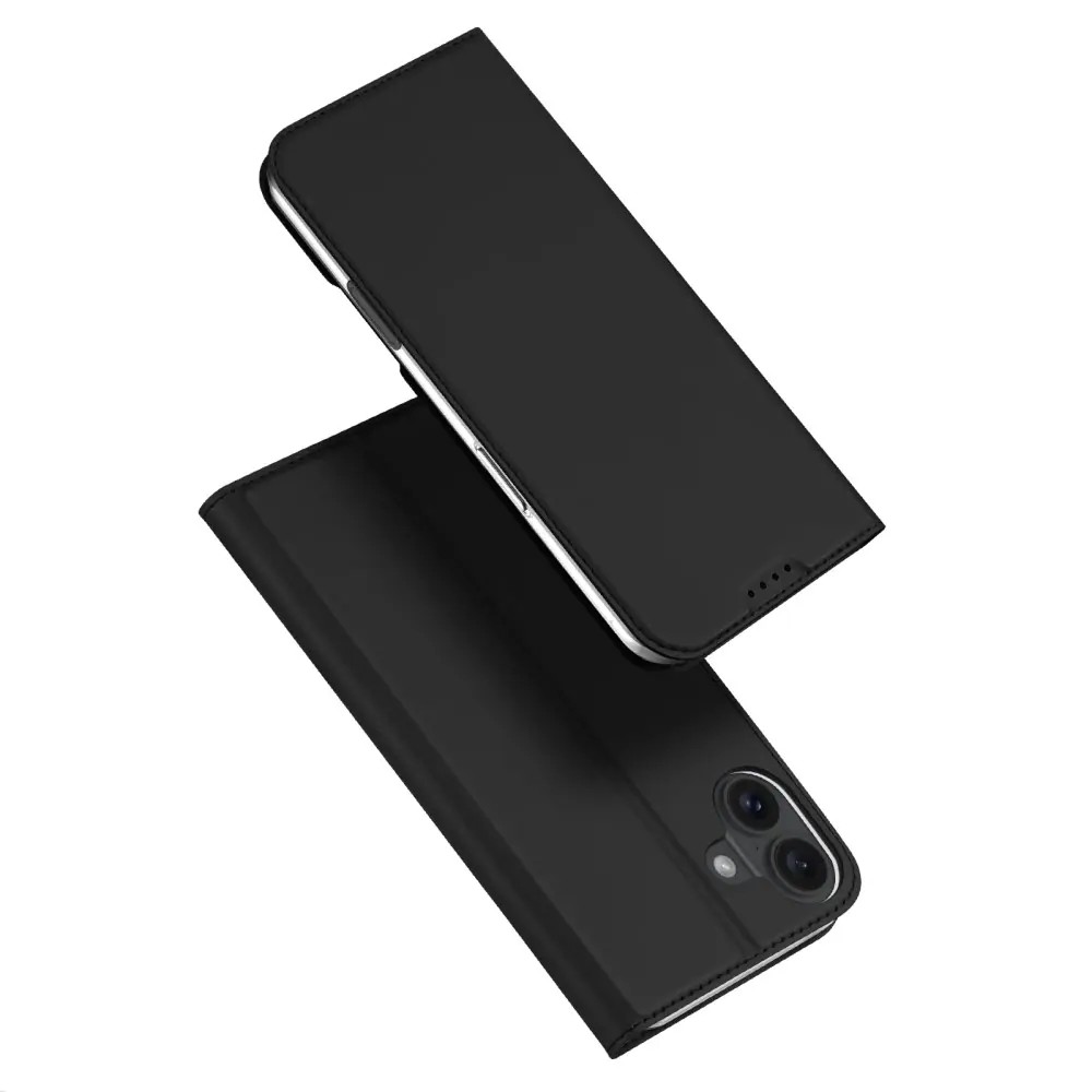 Dux Ducis iPhone 16 Skin Pro Θήκη Βιβλίο - Blαck