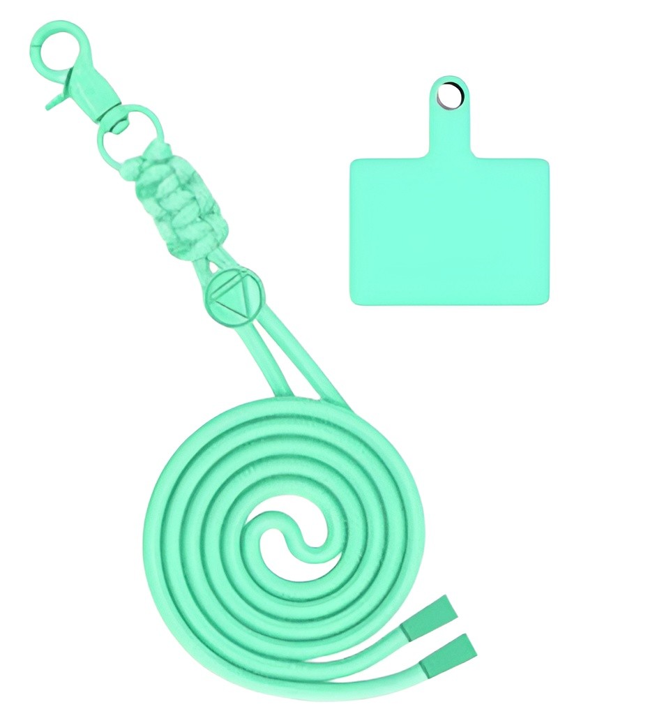 Universal Λουράκι Λαιμού για Smartphone Neck Strap With Hook And Coloured Patch For Smartphone Green