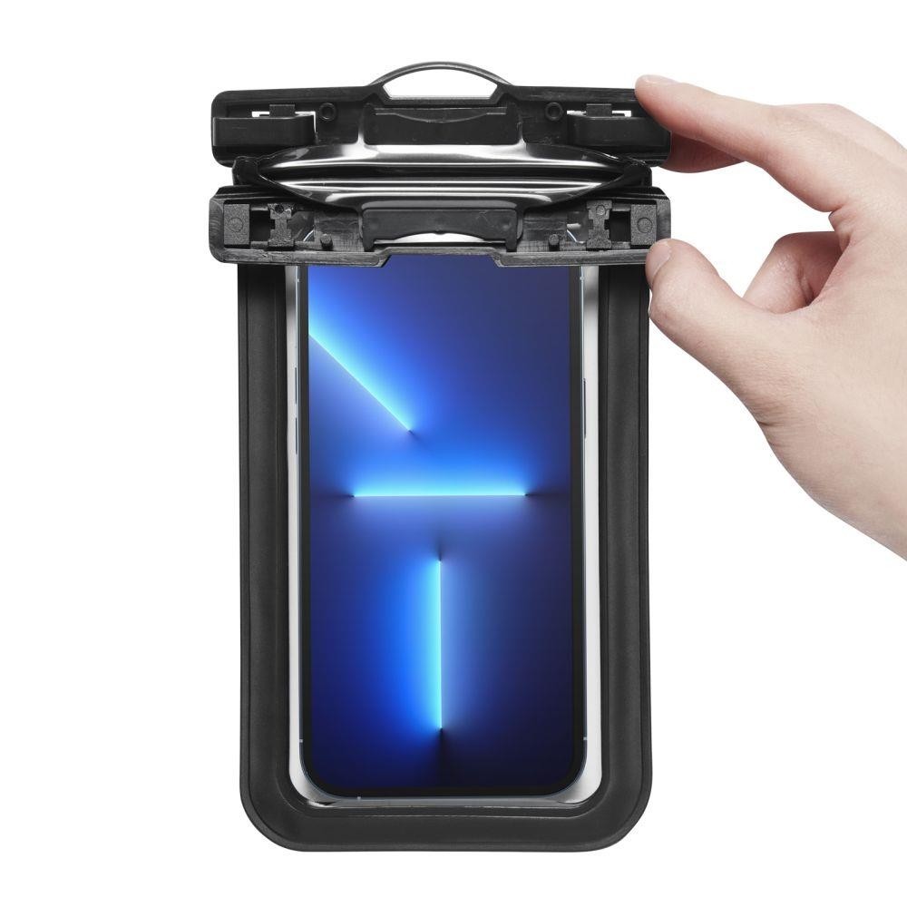 Spigen A601 Σετ με 2 Universal Αδιάβροχες Θήκες για Smartphones έως 6.9'' Black AMP04523