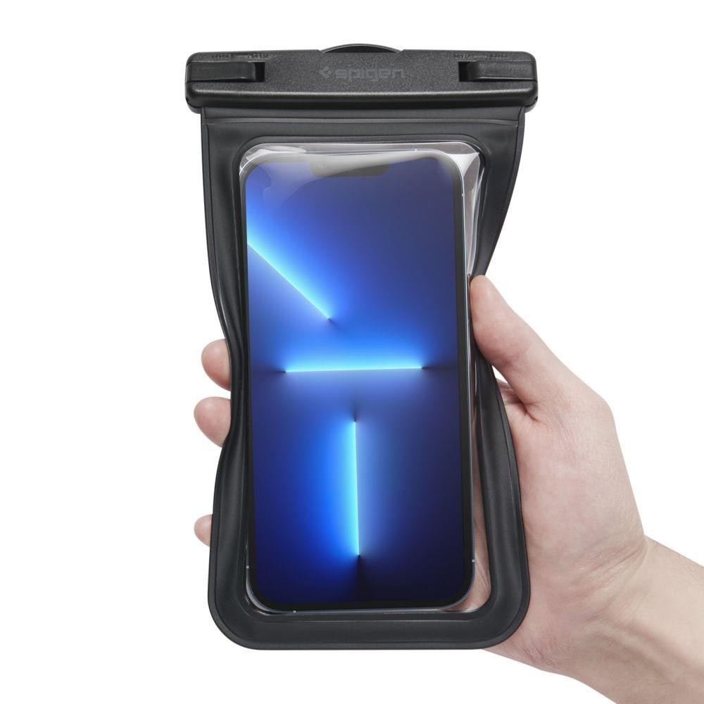 Spigen A601 Σετ με 2 Universal Αδιάβροχες Θήκες για Smartphones έως 6.9'' Black AMP04523