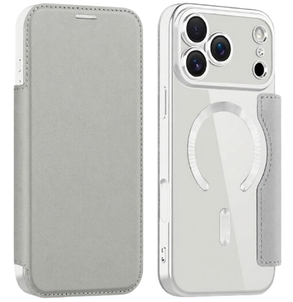 Techsuit iPhone 17 Pro Max SmartMag Θήκη Βιβλίο - Grey