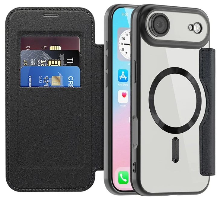 Techsuit iPhone 17 Air SmartMag Θήκη Βιβλίο - Black