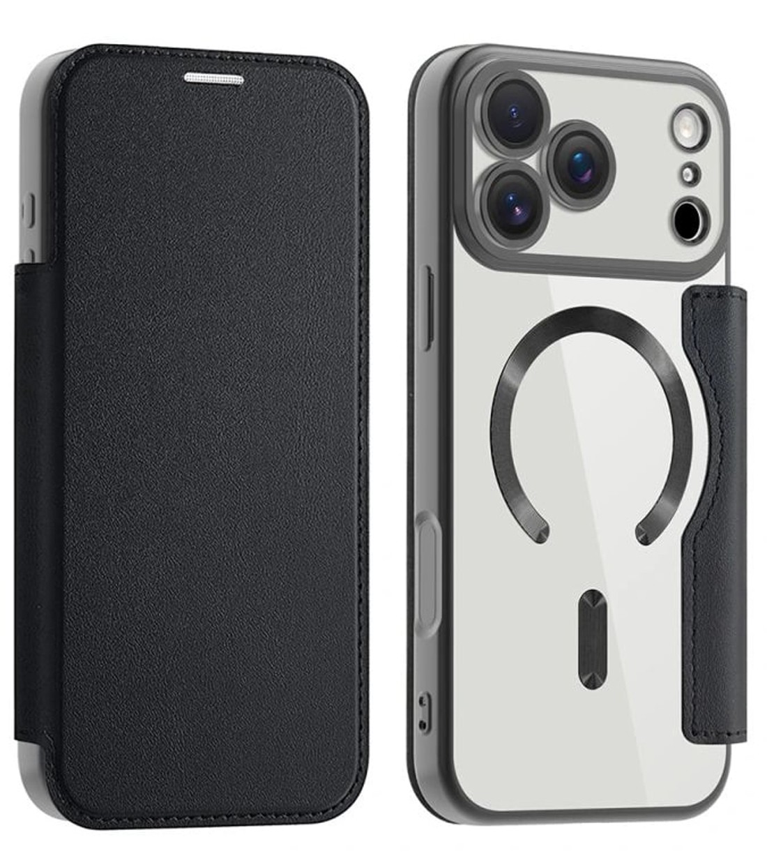 Techsuit iPhone 17 Pro SmartMag Θήκη Βιβλίο - Black