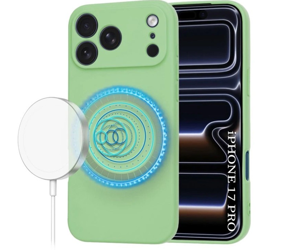 Techsuit iPhone 17 Pro Max MagSafe Softflex Θήκη Σιλικόνης - Mint Green