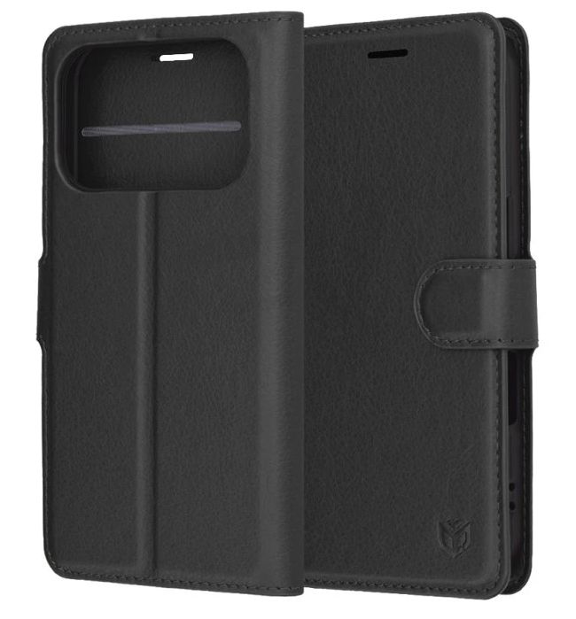 Techsuit iPhone 17 Pro Leather Folio Θήκη Βιβλίο - Black