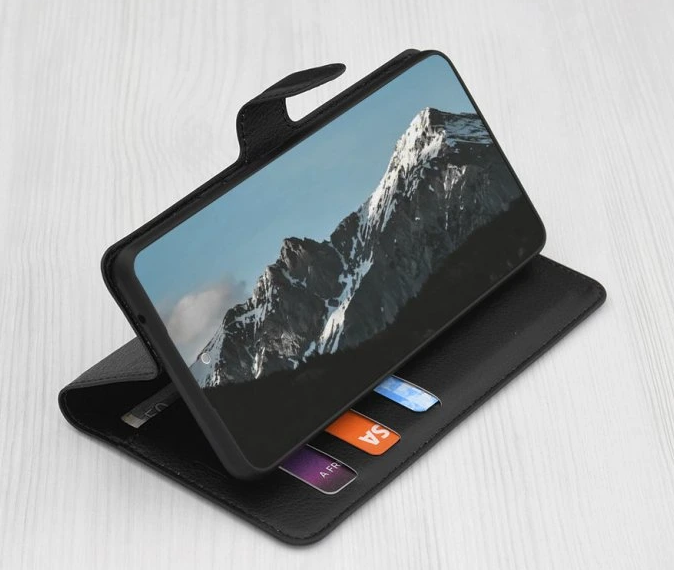 Techsuit iPhone 17 Pro Leather Folio Θήκη Βιβλίο - Black