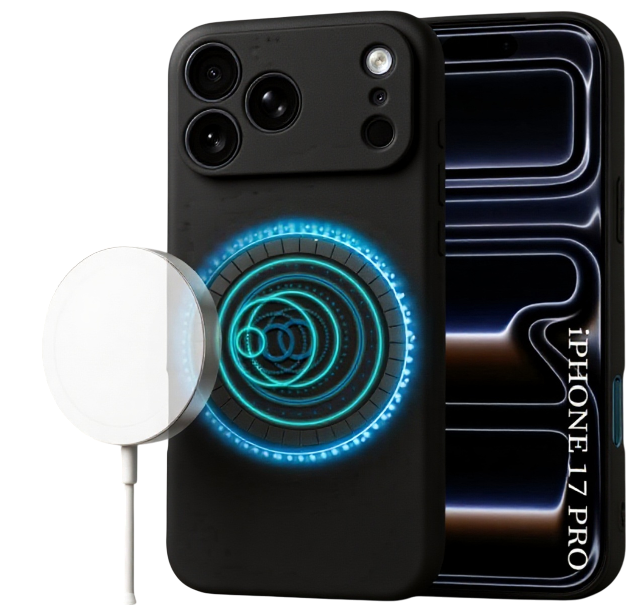 Techsuit iPhone 17 Pro MagSafe Softflex Θήκη Σιλικόνης - Black