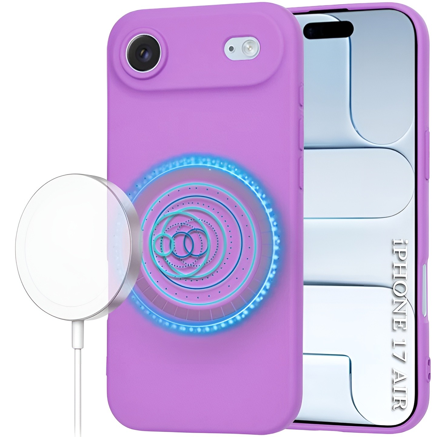Techsuit iPhone 17 Air MagSafe Softflex Θήκη Σιλικόνης - Purple