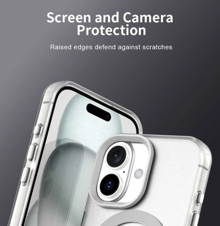 Techsuit iPhone 17 CandyCase MagSafe Θήκη με Πλαίσιο Σιλικόνης - White
