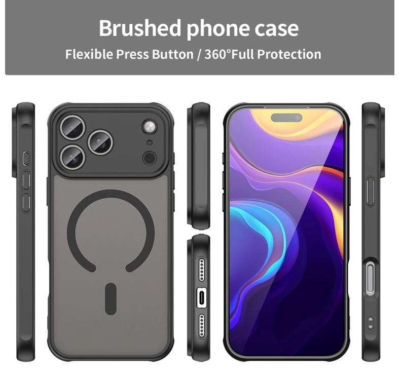 Techsuit iPhone 17 Pro Max MagSafe HaloFrost Θήκη Σκληρή Φιμέ - Green