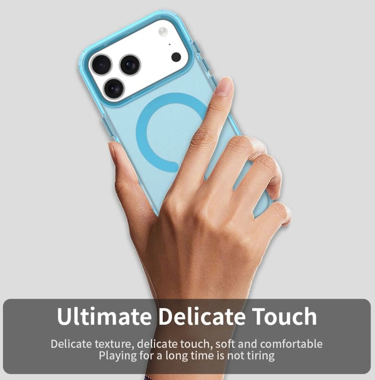 Techsuit iPhone 17 Pro Max CandyCase MagSafe Θήκη με Πλαίσιο Σιλικόνης - Purple