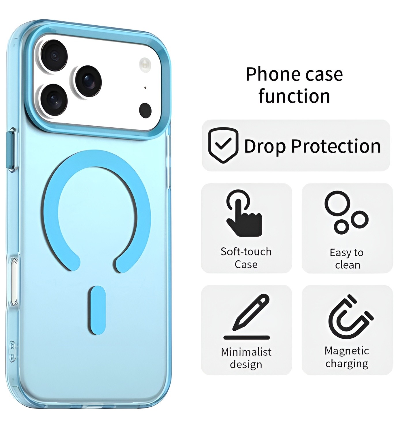 Techsuit iPhone 17 Pro Max CandyCase MagSafe Θήκη με Πλαίσιο Σιλικόνης - Pink